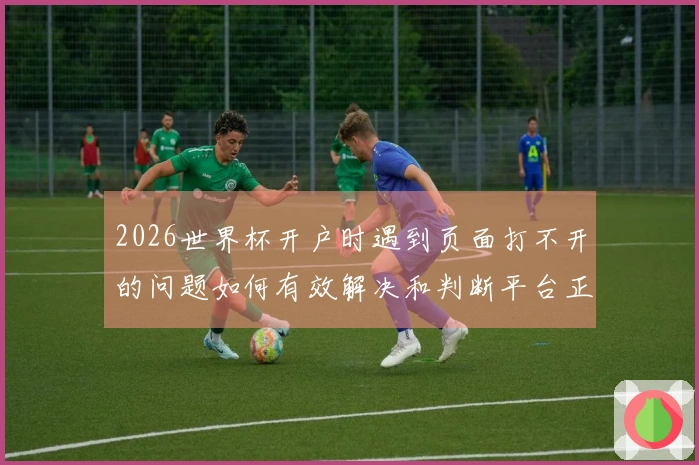 2026世界杯开户时遇到页面打不开的问题如何有效解决和判断平台正规性